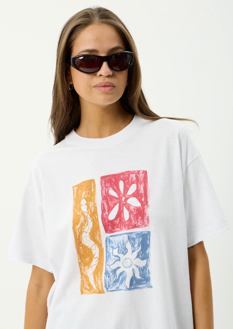 Zephyr - Oversized Hemp Tee - White