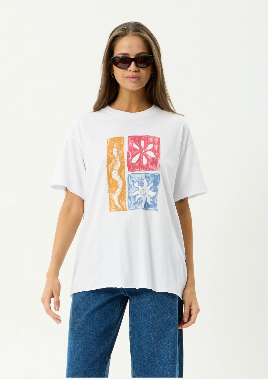 Zephyr - Oversized Hemp Tee - White