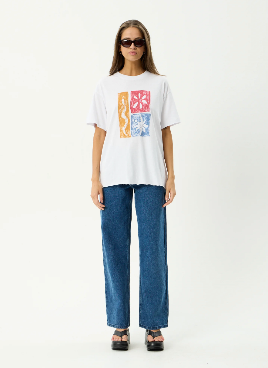 Zephyr - Oversized Hemp Tee - White