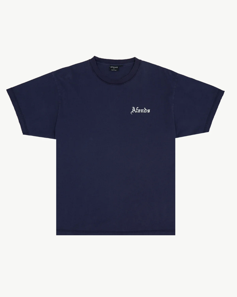 Shrine - Recycled Heavyweight Boxy Tee - Deep Sea Marine