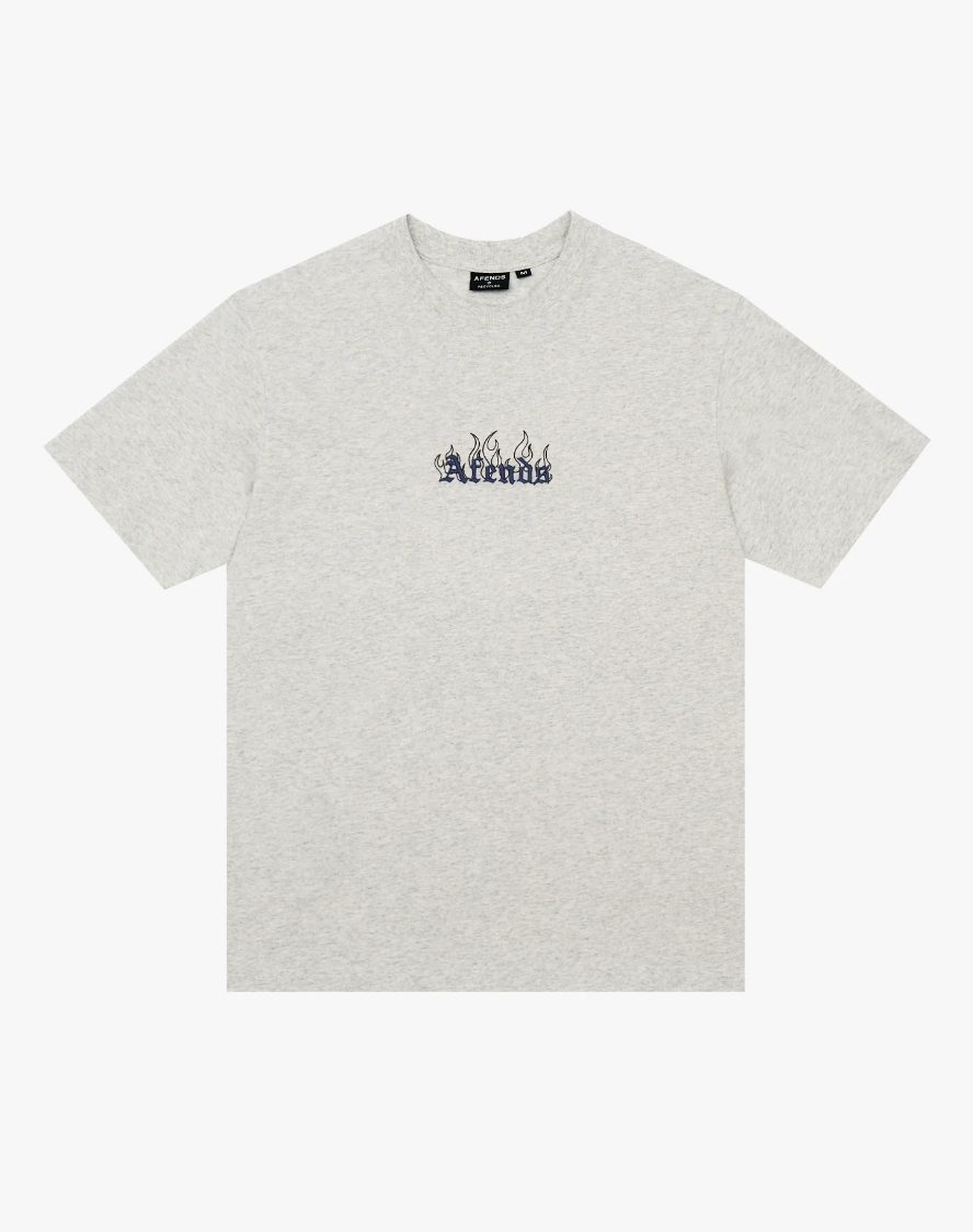 Temporal - Heavyweight Retro Tee - Grey Marle