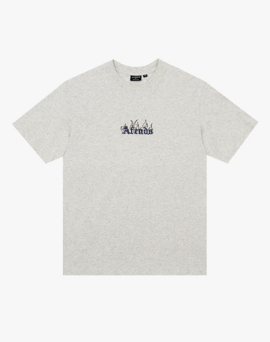 Temporal - Heavyweight Retro Tee - Grey Marle