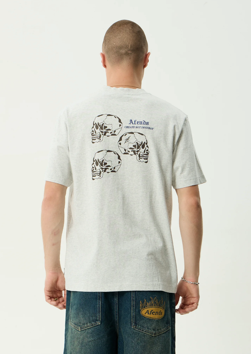 Temporal - Heavyweight Retro Tee - Grey Marle