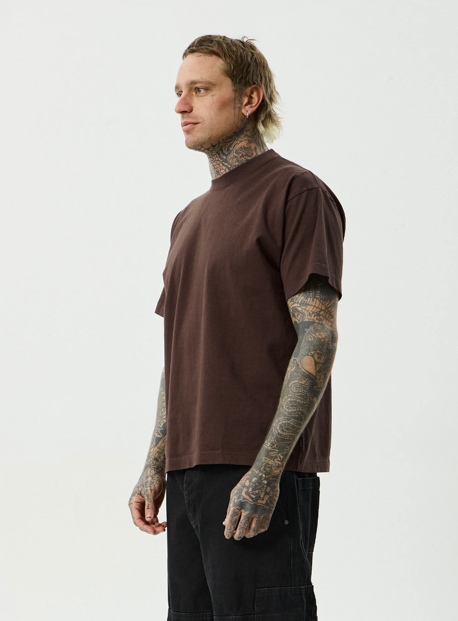 Genesis - Heavyweight Boxy Tee - Coffee