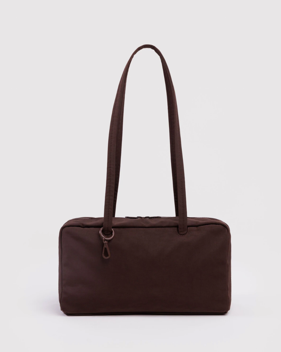 Nylon Bowler Bag - Coffee