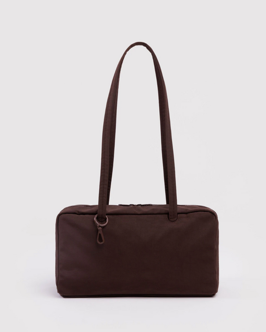 Nylon Bowler Bag - Coffee