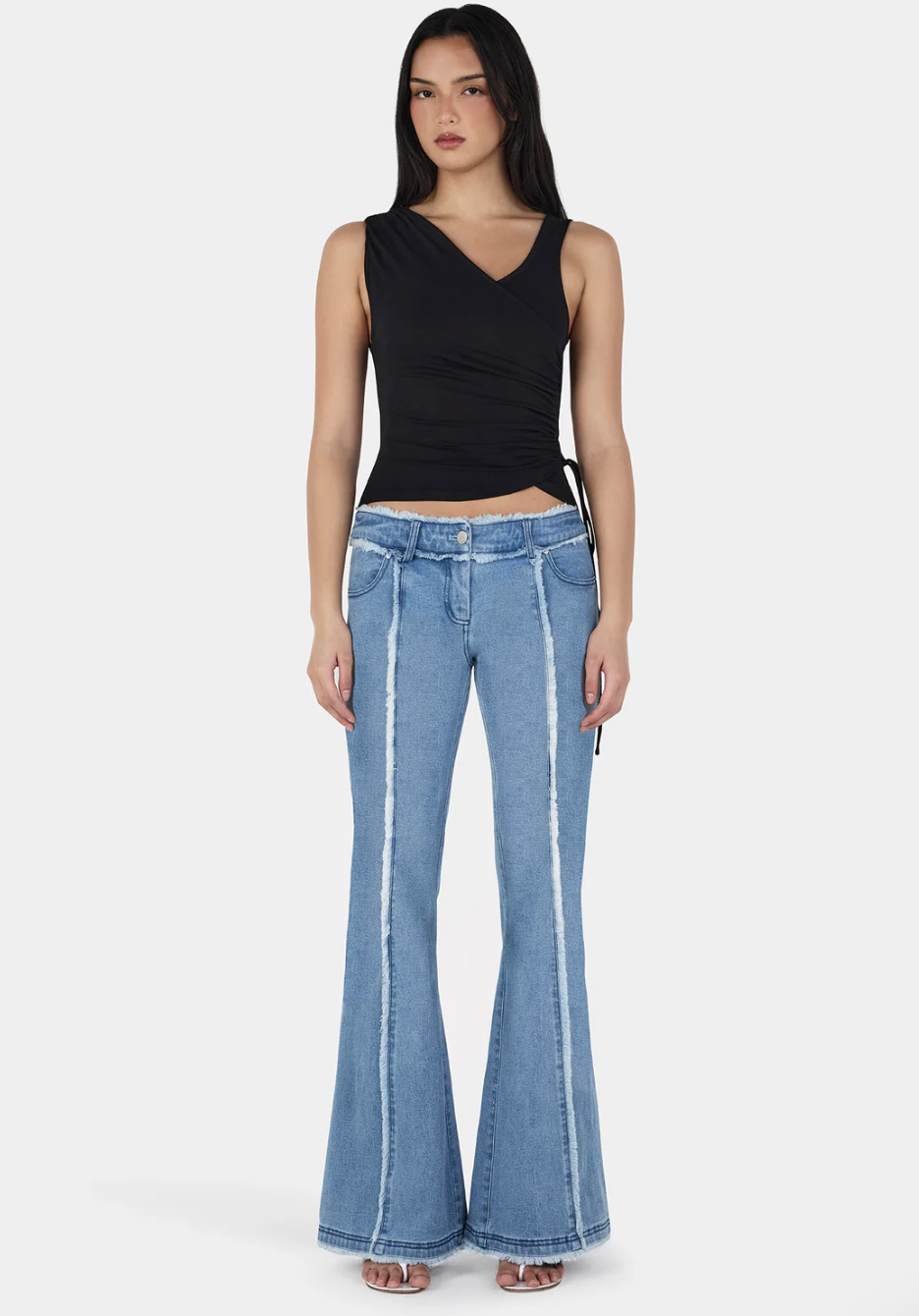 Rhonda Asym Top - Black