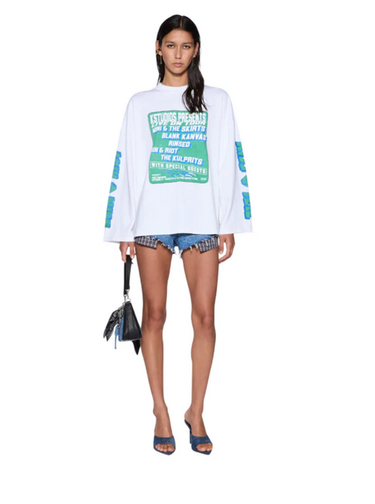 Kstudio Boyfriend Ls Tee - White