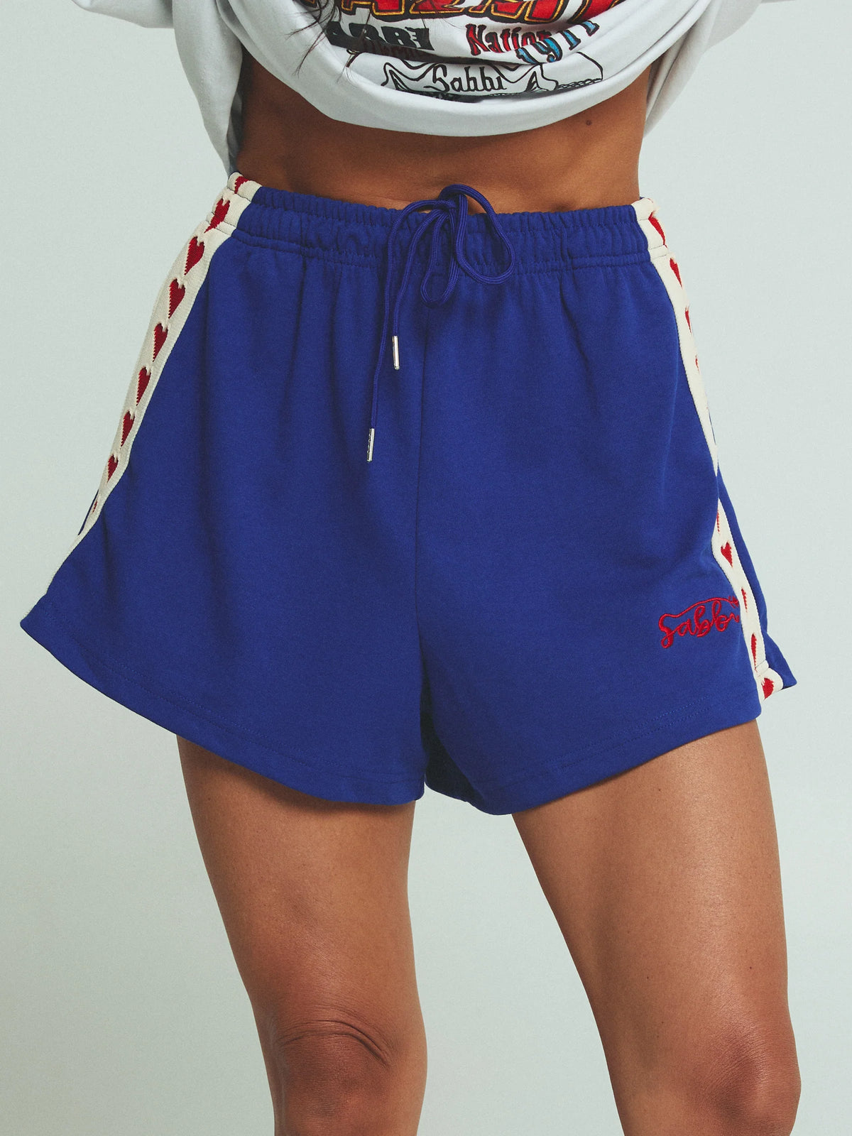 The Mini Hearts Shorts - Blue