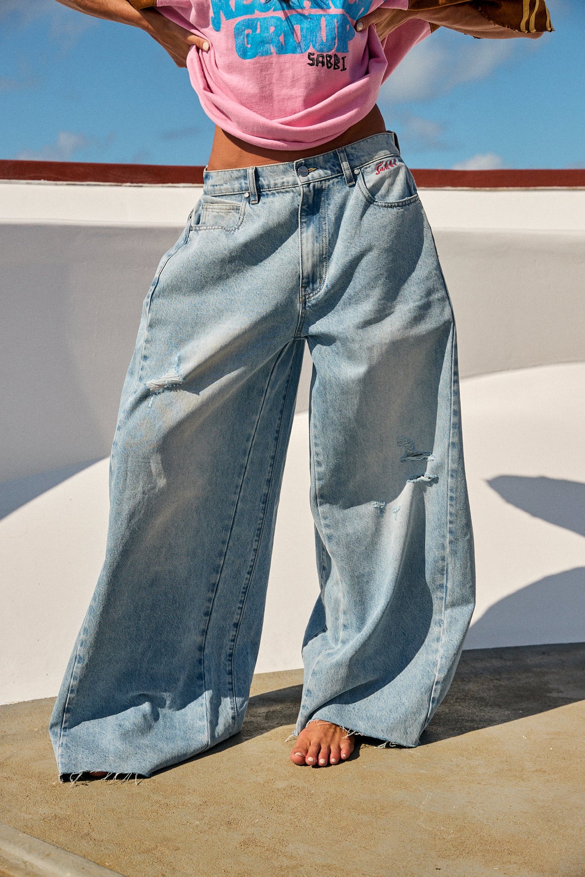 The Wide Leg Denim Jean – Mid Rise