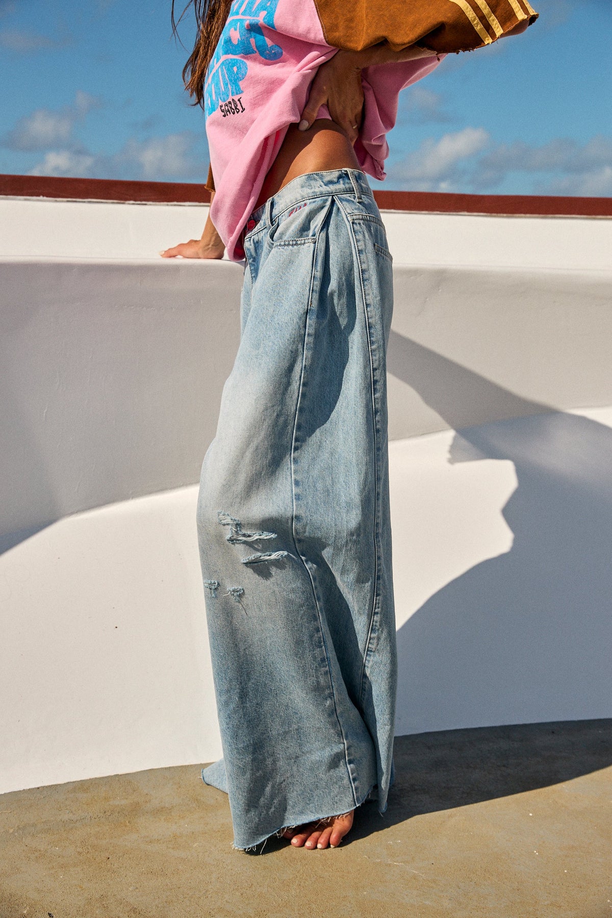 The Wide Leg Denim Jean – Mid Rise