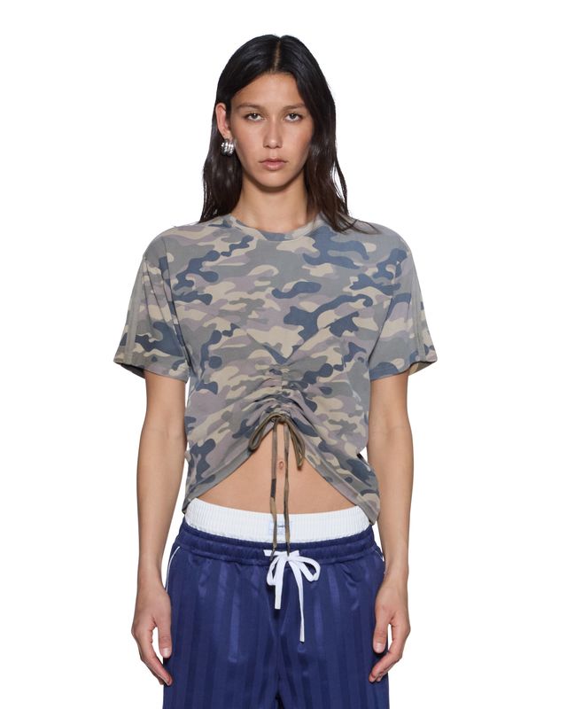 Ruched Everyday SS Tee - Camo