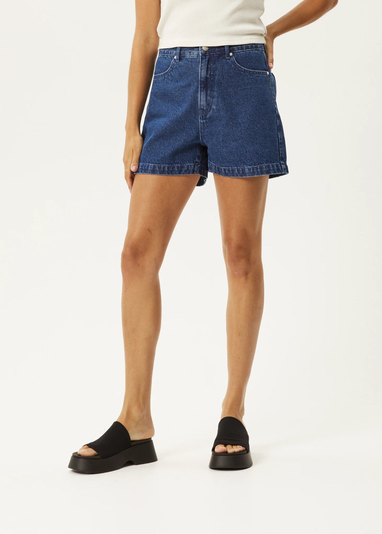 Seventy Threes Denim Shorts - Authentic Blue