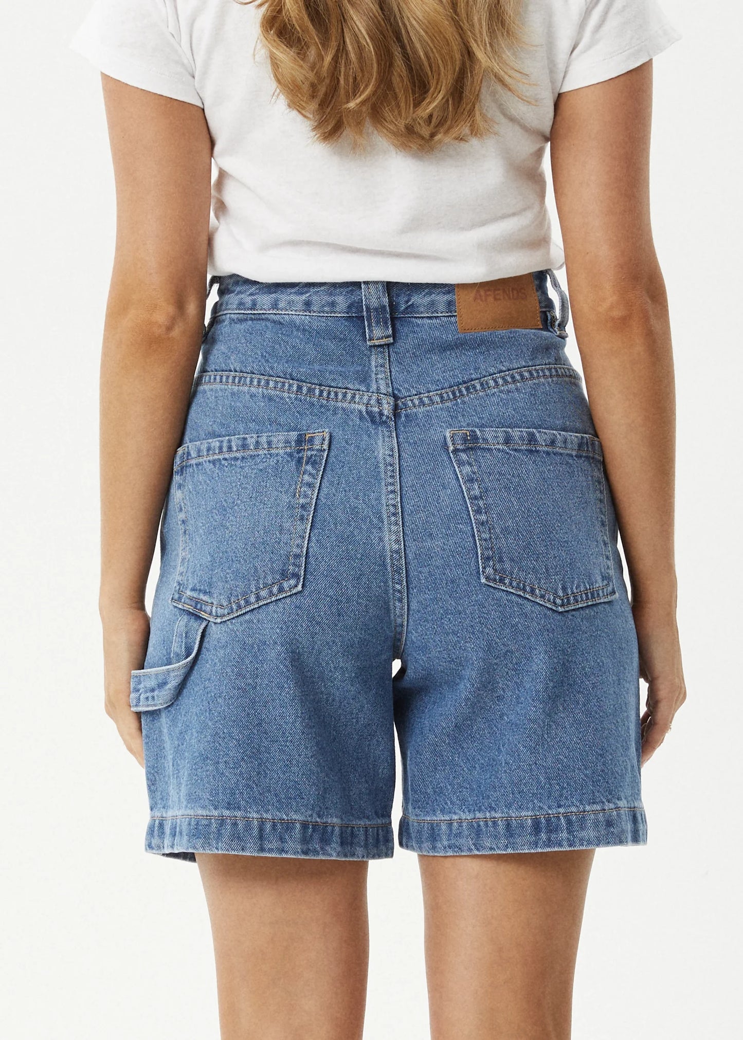 Emilie Denim Workwear Short - Worn Blue