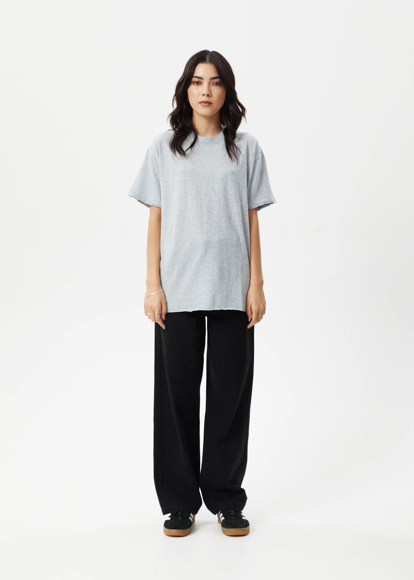 Slay Oversized Tee - Shadow Grey Marle