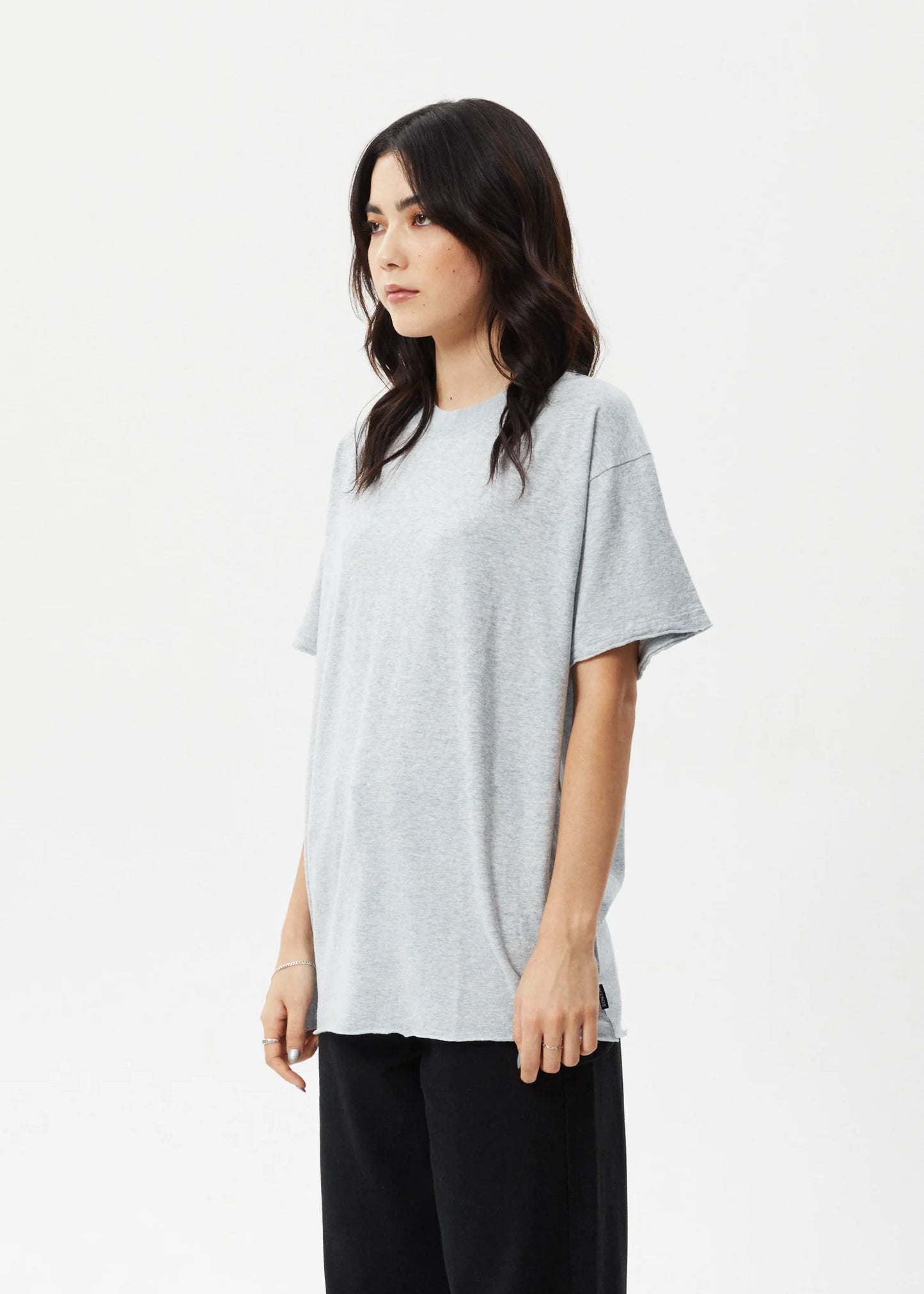 Slay Oversized Tee - Shadow Grey Marle