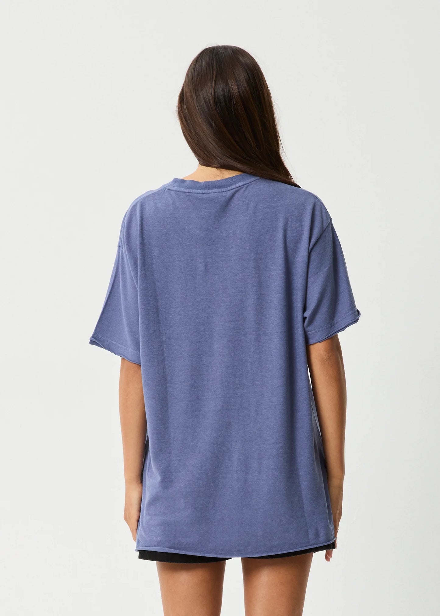 Slay Hemp Oversized Tee - Washed Marlin