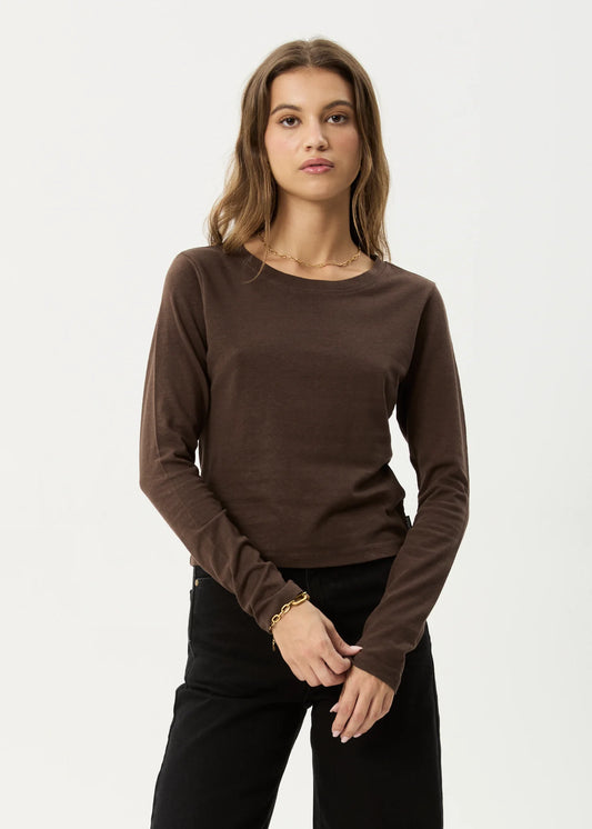 Elevate Long Sleeve Tee - Coffee
