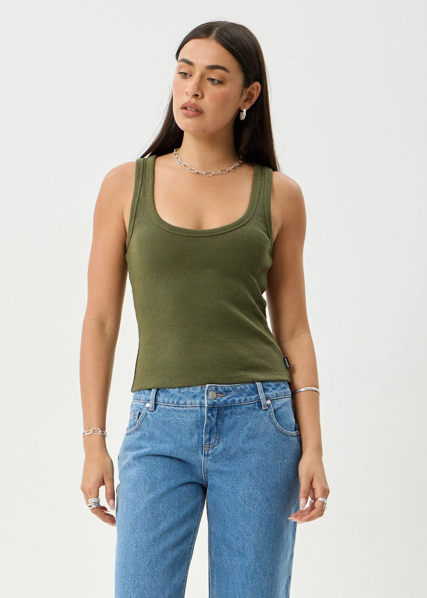Layden - Rib Singlet - Olive
