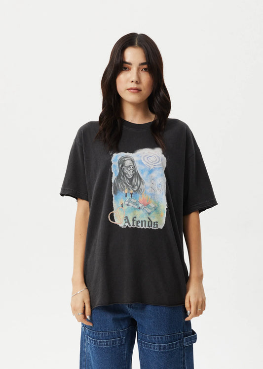 Nirvana - Oversized Tee - Stone Black