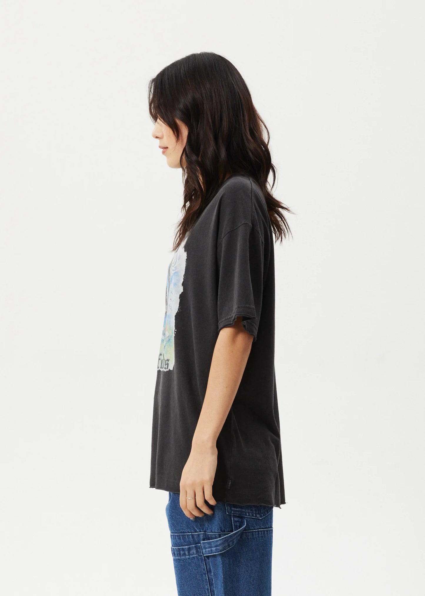 Nirvana - Oversized Tee - Stone Black