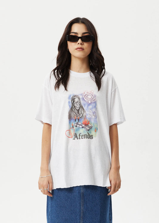 Nirvana Oversized Tee - White