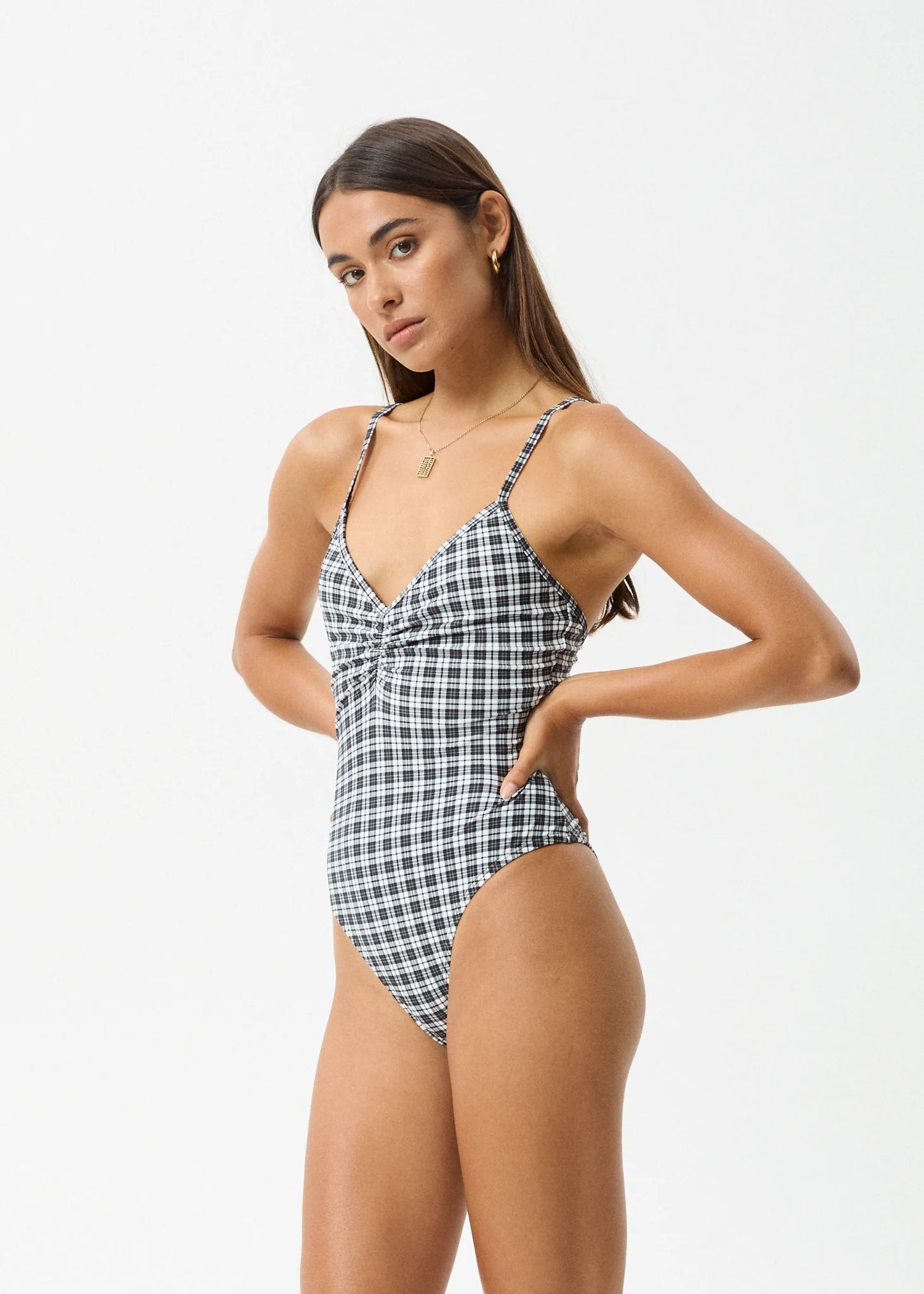 Asher One Piece - Black Check