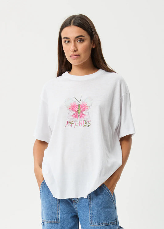 Butterfleur - Oversized Tee - White