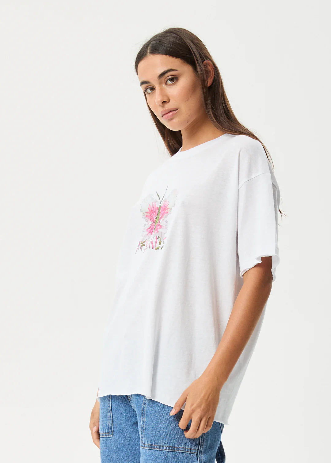 Butterfleur - Oversized Tee - White