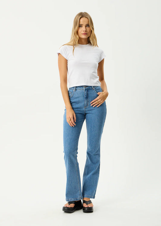 Cassidy - Bootcut Jean  - Worn Blue