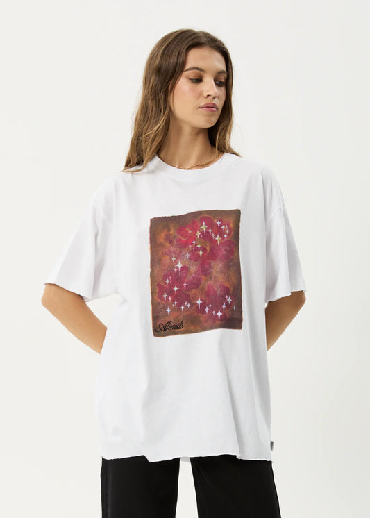 Dark Heaven - Hemp Oversized Tee - White