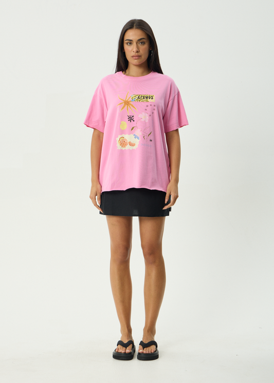 Amalfi - Oversized Tee - Pink