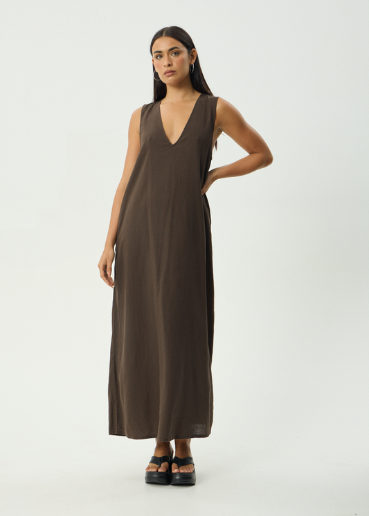 Lilo Maxi Dress - Coffee