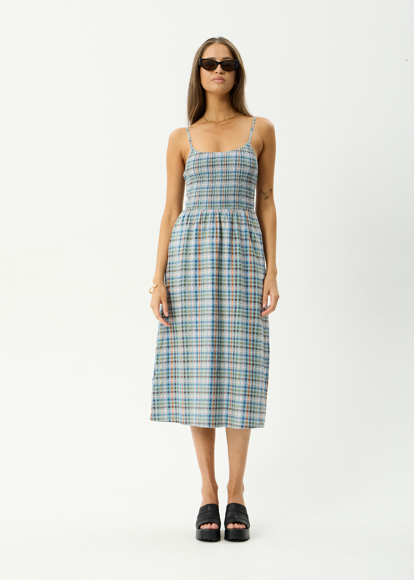 Amelie Check - Midi Dress