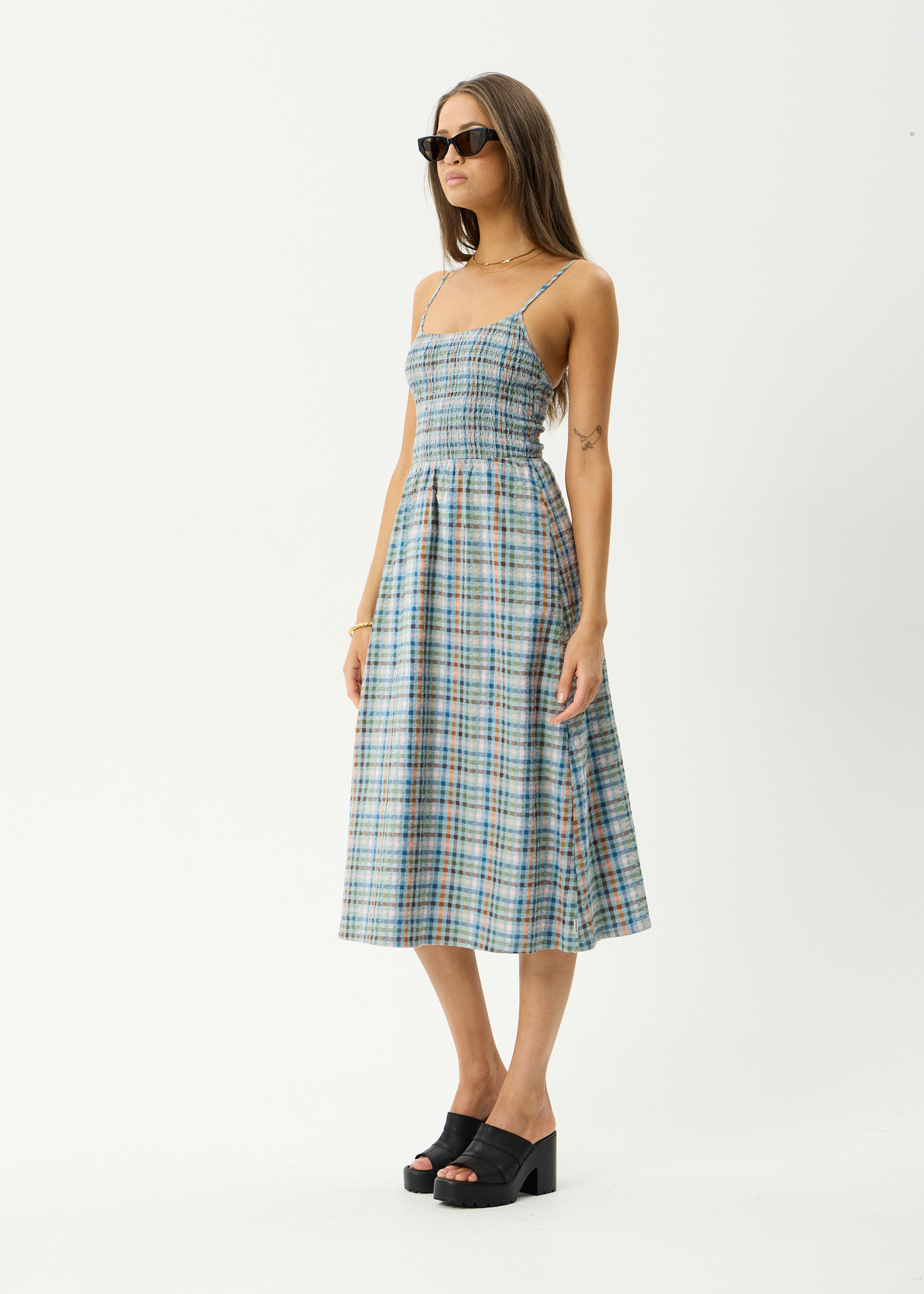 Amelie Check - Midi Dress