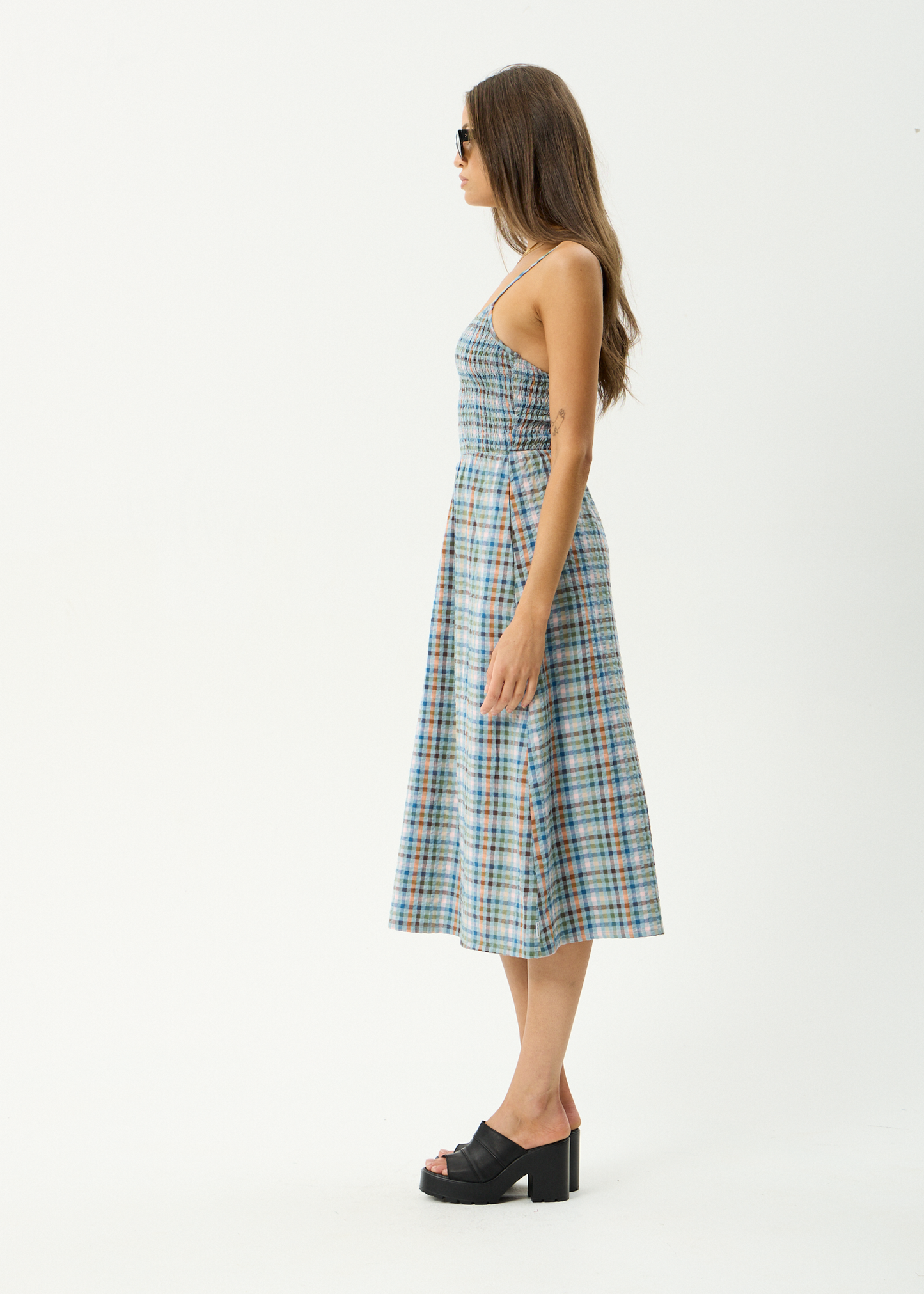 Amelie Check - Midi Dress