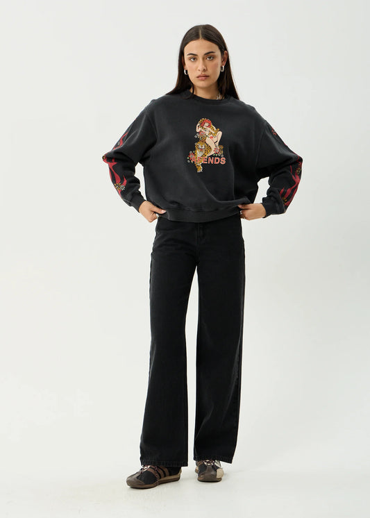 Hellcat - Crew Neck - Stone Black