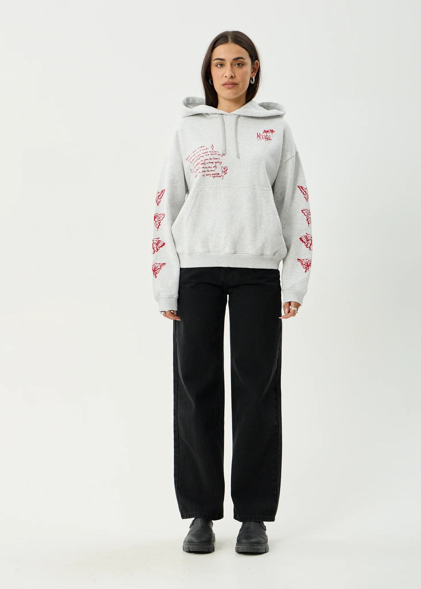 Rise - Pull On Hood - Grey Marle