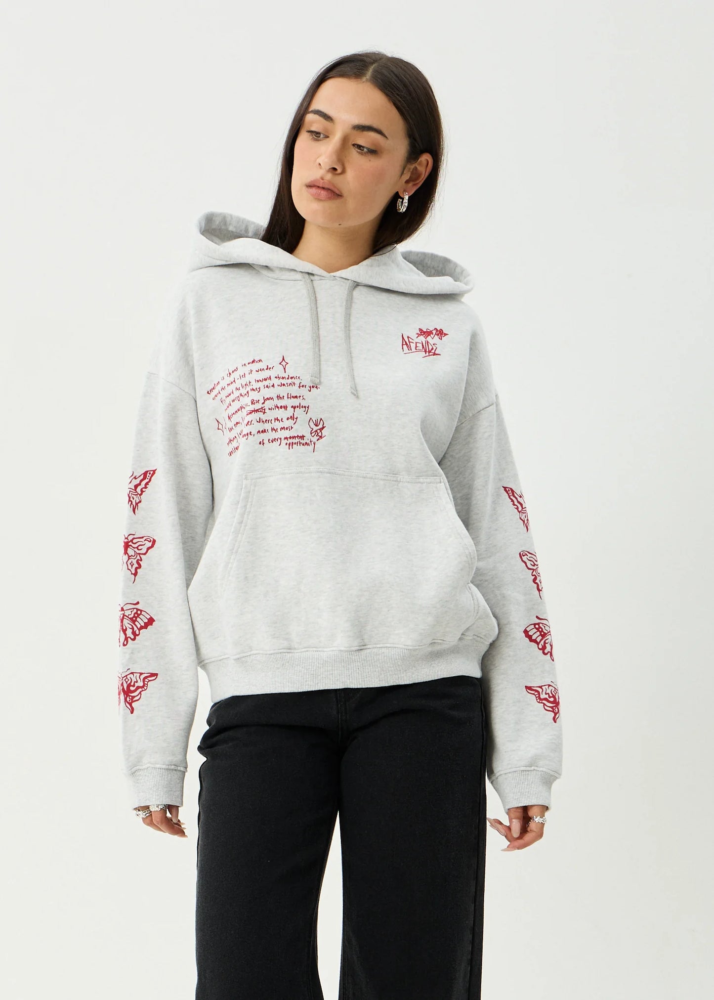 Rise - Pull On Hood - Grey Marle