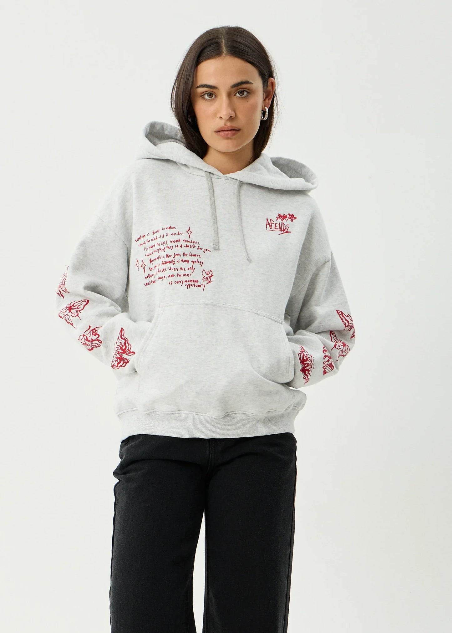 Rise - Pull On Hood - Grey Marle