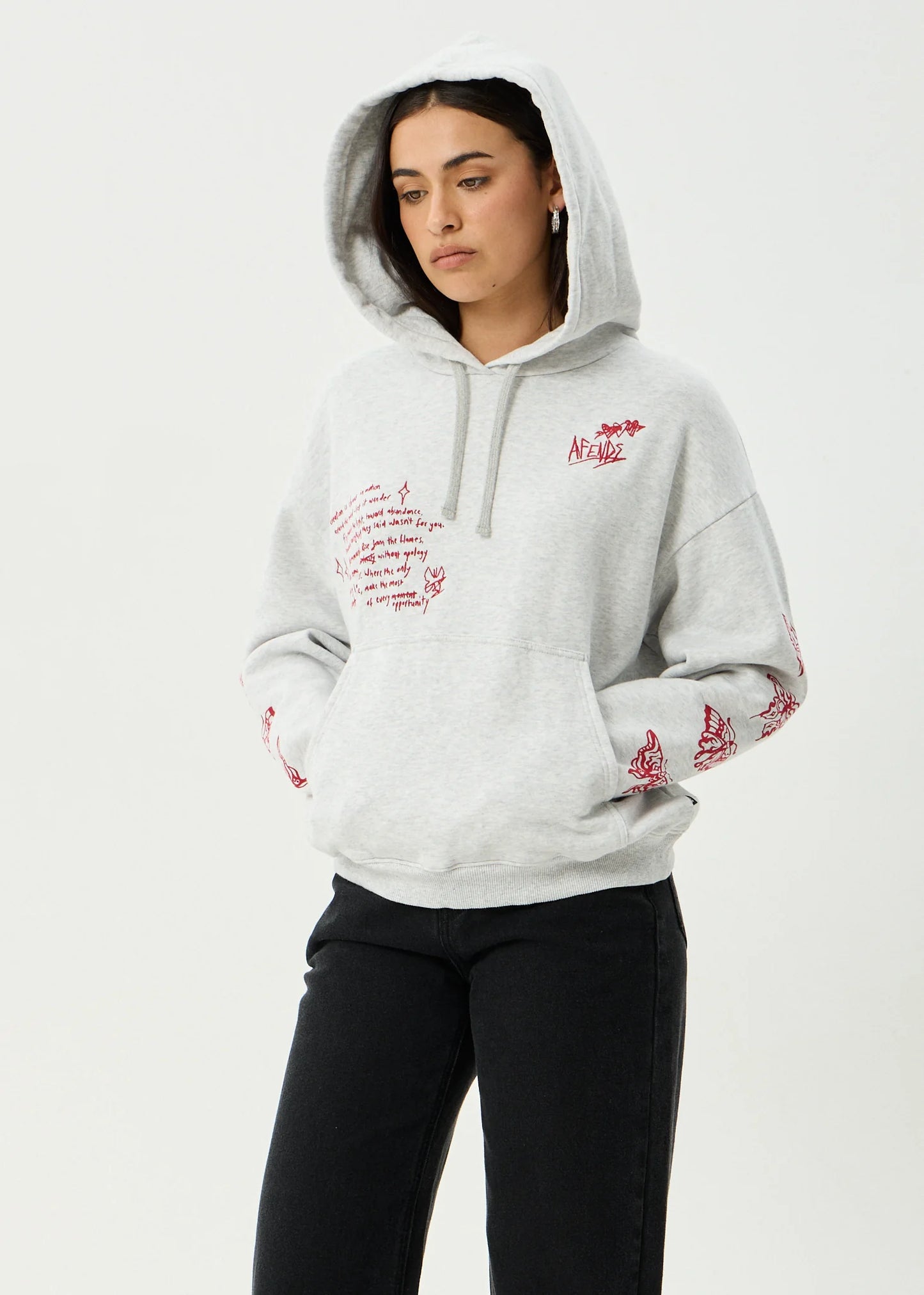 Rise - Pull On Hood - Grey Marle