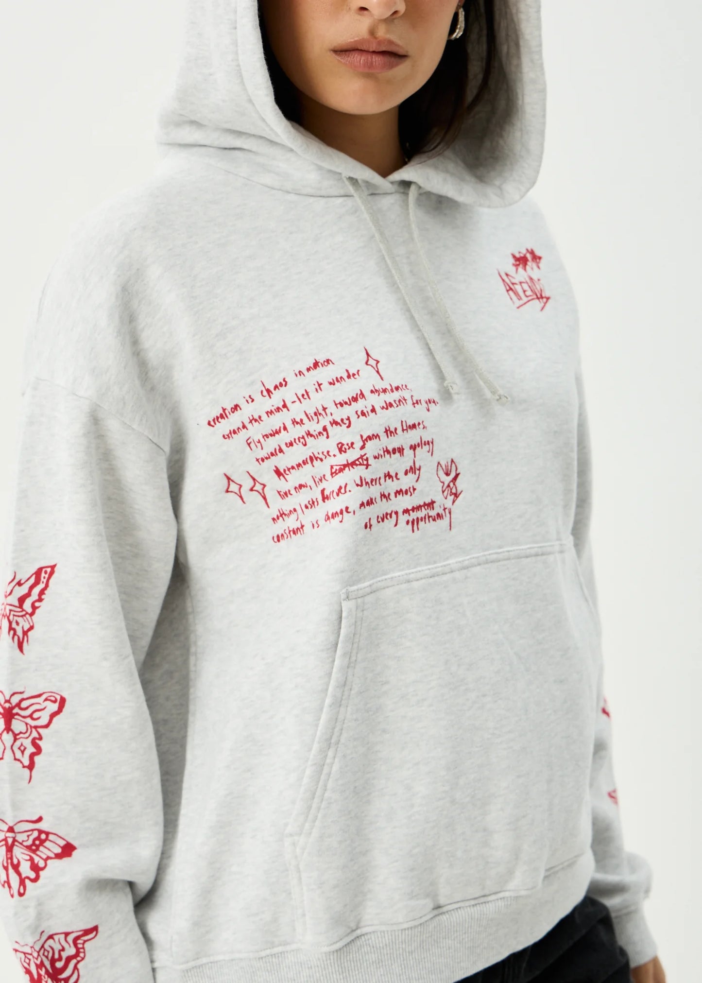 Rise - Pull On Hood - Grey Marle