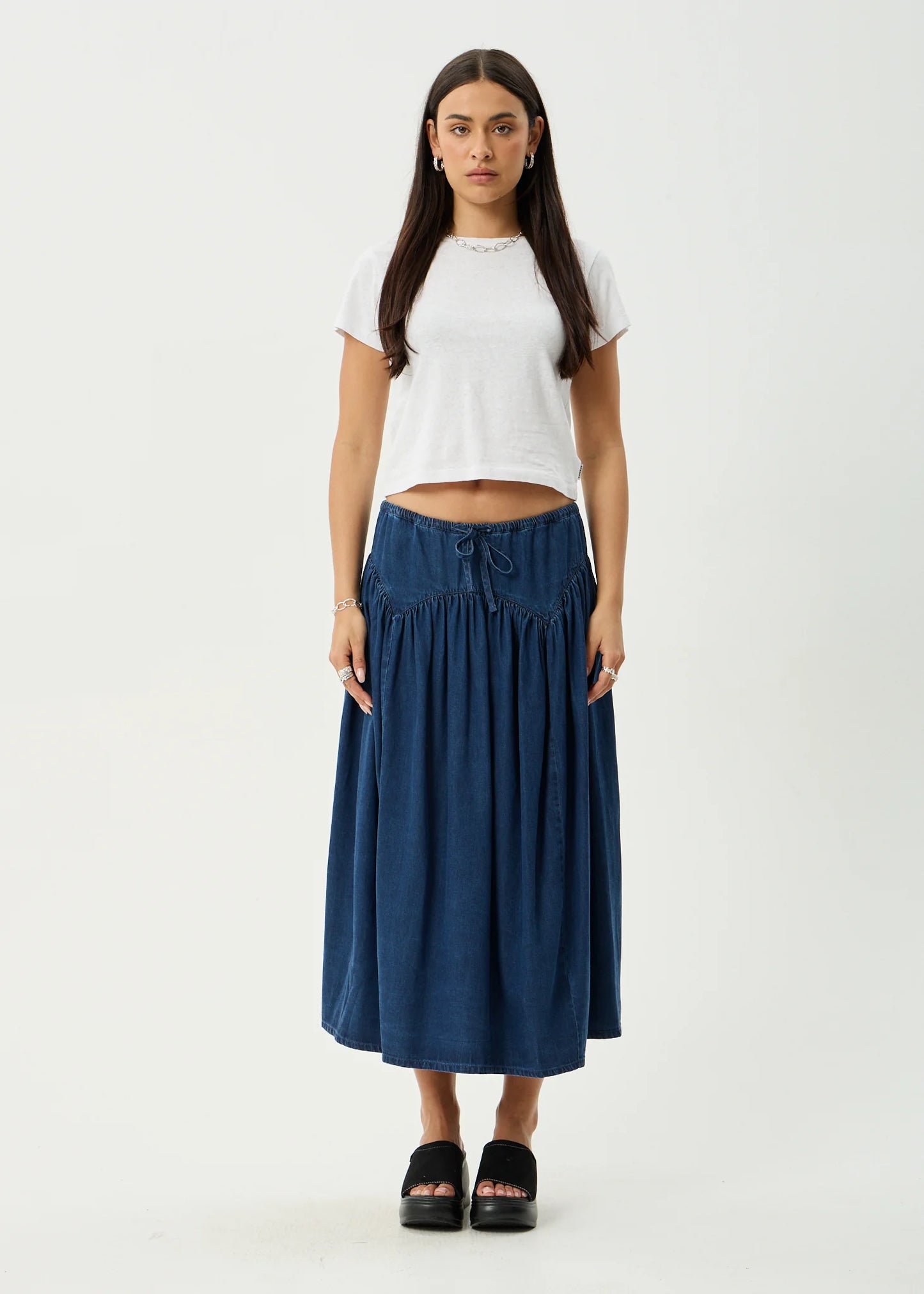Palmer - Midi Skirt - Ink