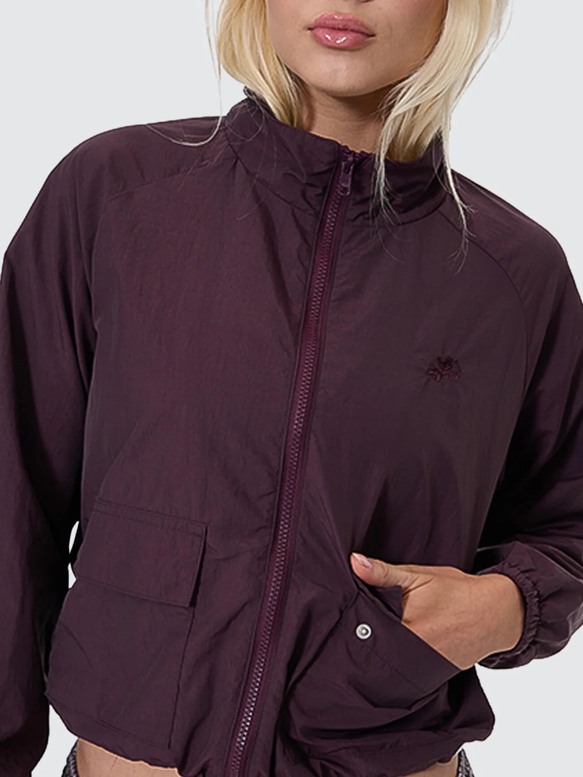 Cheek Parachute Jacket - Blackberry