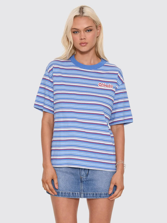 Yours Truly Stripe Regular Fit Tee - Sailor Blue