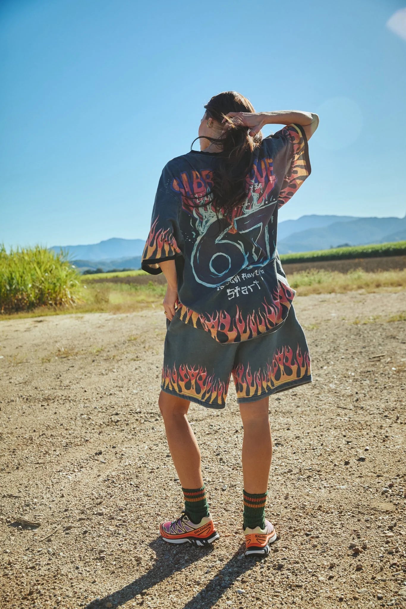 Flaming Prism Tee - Black