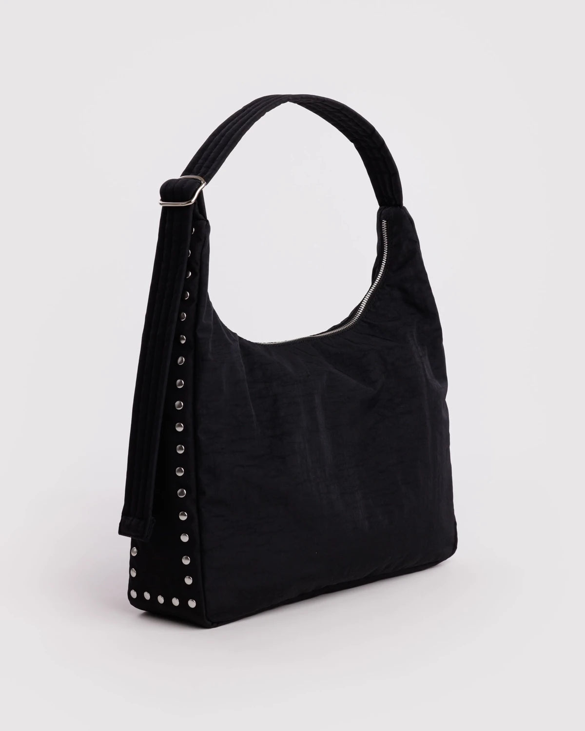Nylon Shoulder Bag - Studs