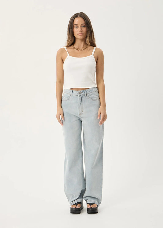 Bella - Wide Leg Jean - Stone Blue