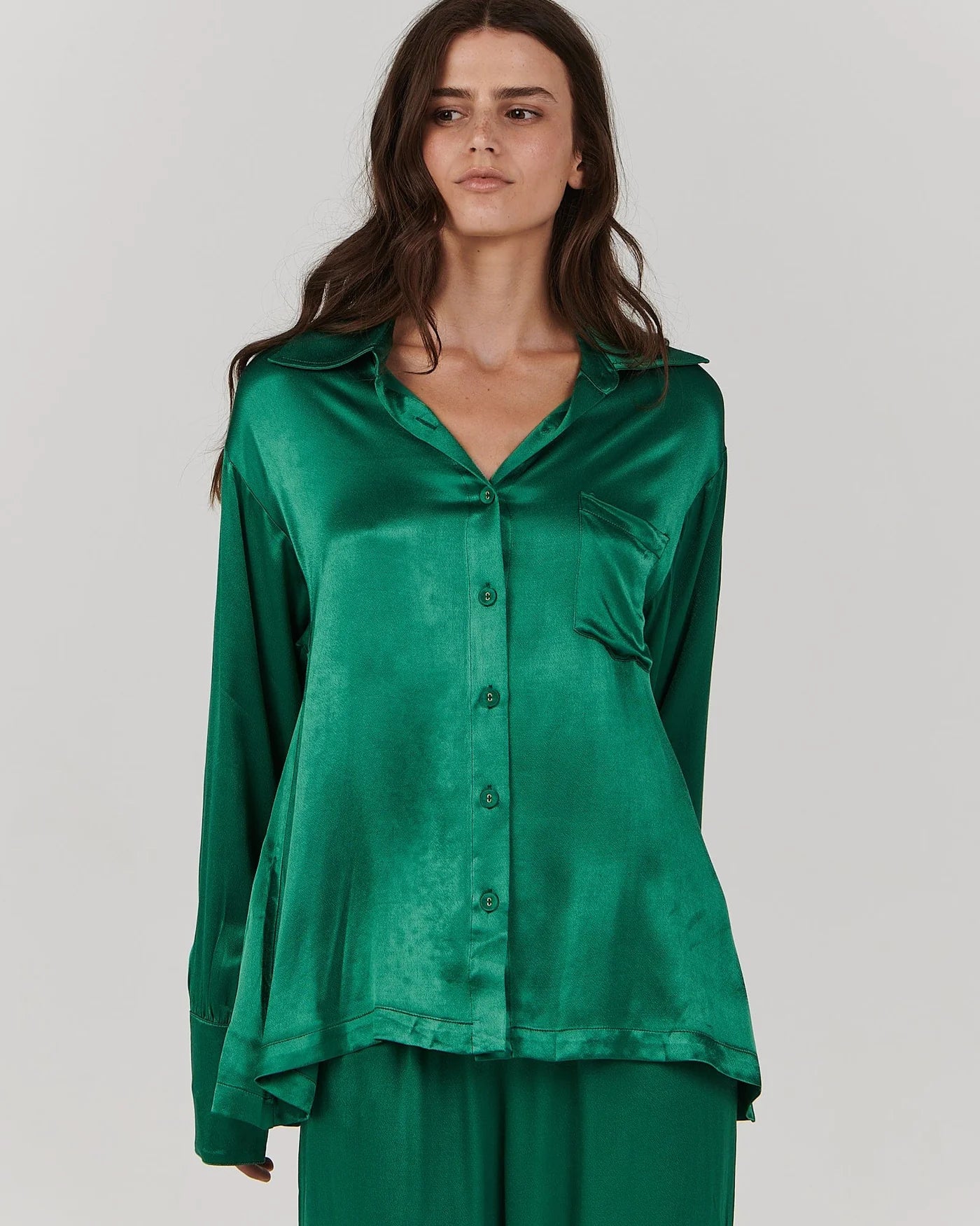 Bailee Shirt - Emerald Green