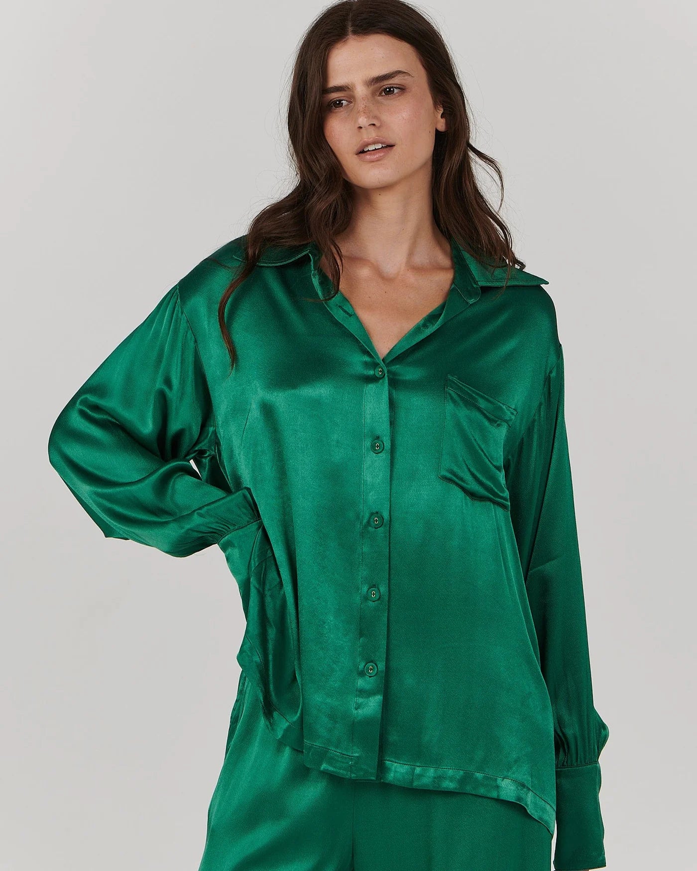 Bailee Shirt - Emerald Green